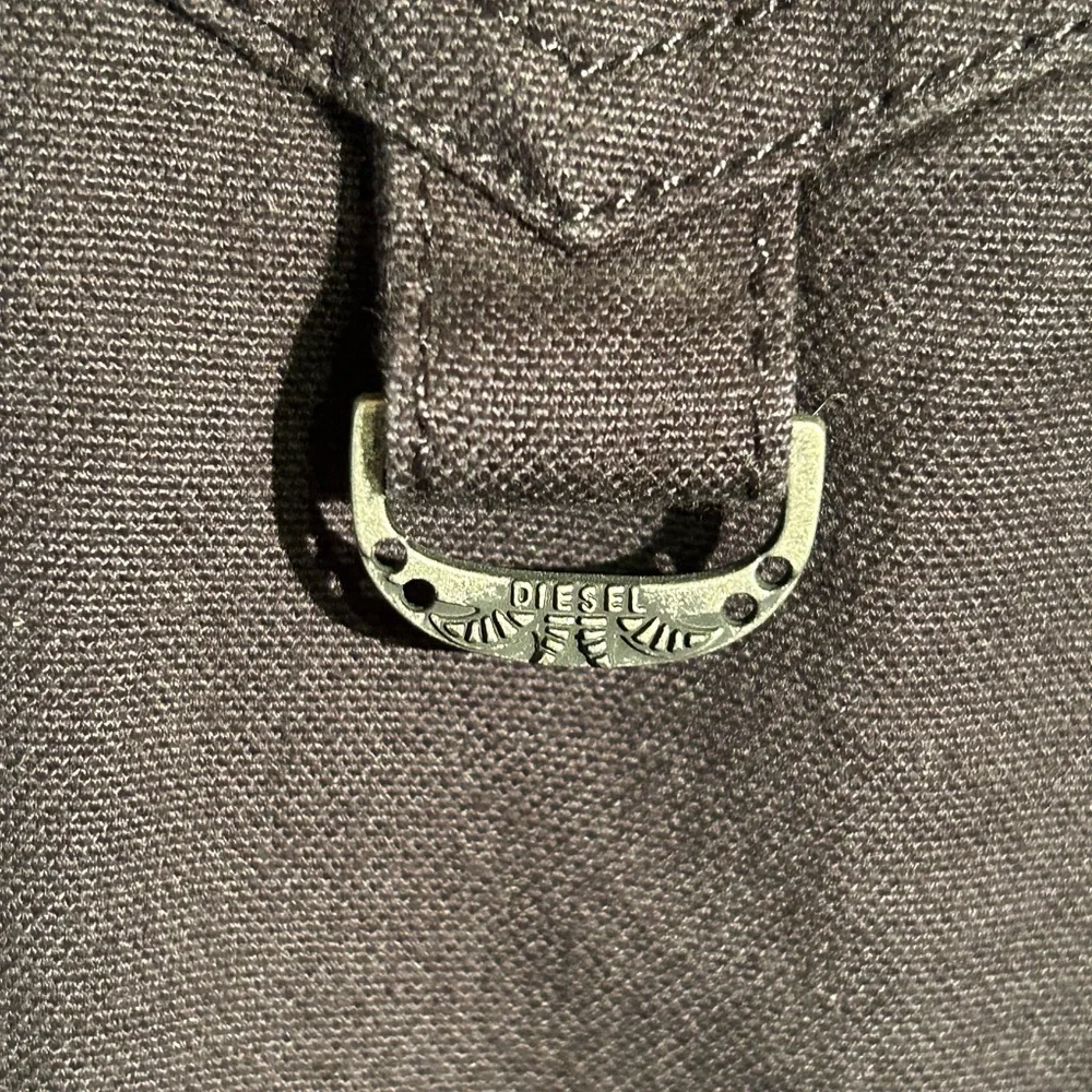 Diesel Black Utility Jacket Button Down Size Large - Picture 5 of 12